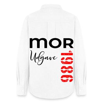 Mor 1986 Udgave - Chemise Oxford Femme - blanc - Dos - AI Model Female 172 light (172cm)