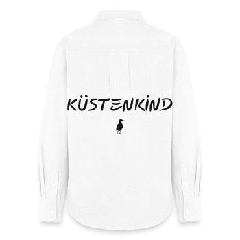 Küstenkind - Frauen Oxford Hemd - Weiß - Hinten - AI Model Female 172 light (172cm)