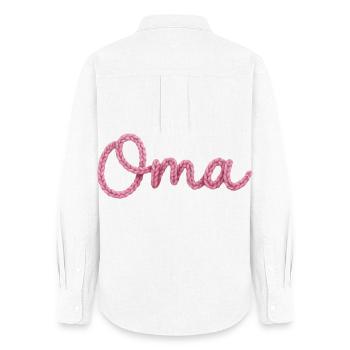 granny - Women's Oxford Shirt - white - Back - AI Model Female 172 light (172cm)