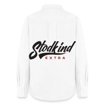 Stodkind Extra Black - Women's Oxford Shirt - white - Back - AI Model Female 172 light (172cm)
