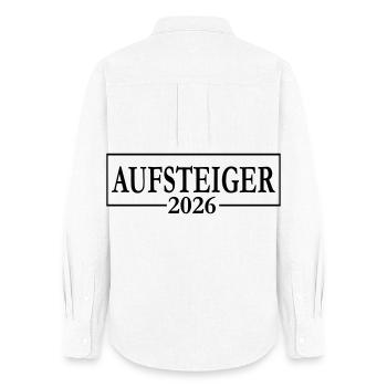Aufsteiger 2026 Aufstieg - Frauen Oxford Hemd - Weiß - Hinten - AI Model Female 172 light (172cm)