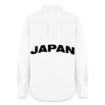 Japan - Frauen Oxford Hemd - Weiß - Hinten - AI Model Female 172 light (172cm)