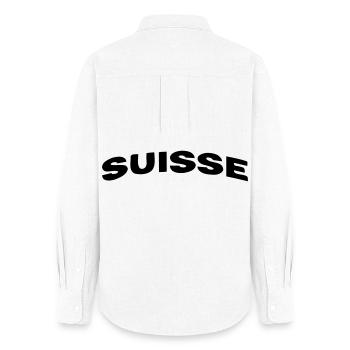 Switzerland - Women's Oxford Shirt - white - Back - AI Model Female 172 light (172cm)