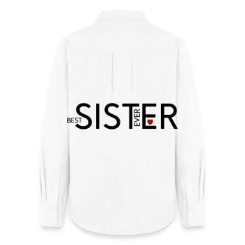 Sister - Women's Oxford Shirt - white - Back - AI Model Female 172 light (172cm)