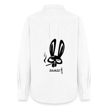 ZAJAZZ - Women's Oxford Shirt - white - Back - AI Model Female 172 light (172cm)
