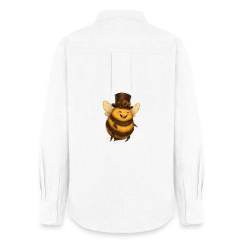 Bumblebee Stroll - Women's Oxford Shirt - white - Back - AI Model Female 172 light (172cm)