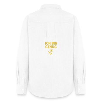 Self-care - Women's Oxford Shirt - white - Back - AI Model Female 172 light (172cm)