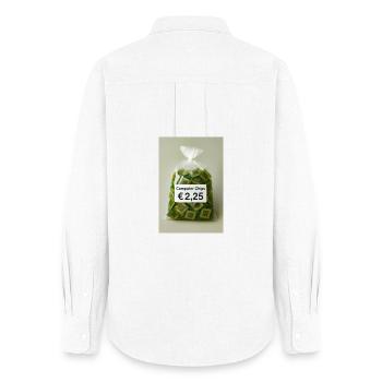 Étiquette de prix des puces informatiques - Chemise Oxford Femme - blanc - Dos - AI Model Female 172 light (172cm)