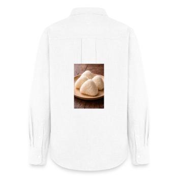 Onigiri Rice Balls Japanese Style - Women's Oxford Shirt - white - Back - AI Model Female 172 light (172cm)