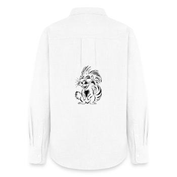 Punk Skunk with sunglasses - Women's Oxford Shirt - white - Back - AI Model Female 172 light (172cm)