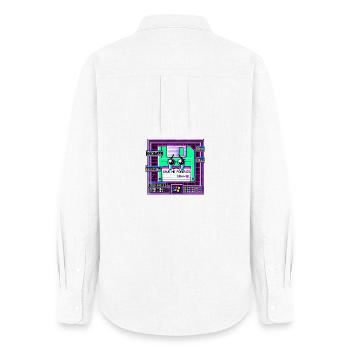 Floppe, Neon Cry 1994 - Chemise Oxford Femme - blanc - Dos - AI Model Female 172 light (172cm)