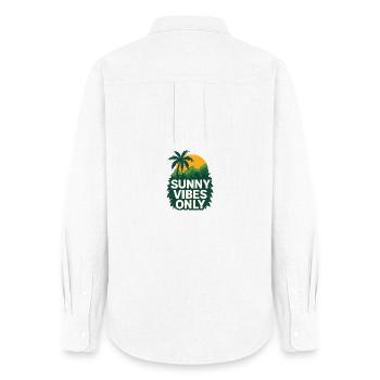 Sunny vibes with jungle motifs - Women's Oxford Shirt - white - Back - AI Model Female 172 light (172cm)