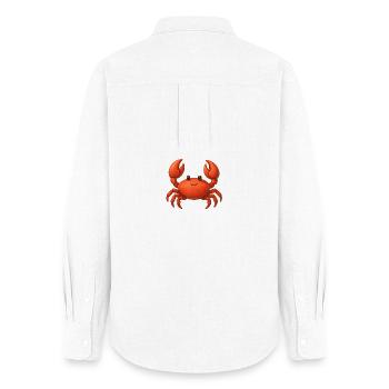 Rote Krabbe Cartoon - Frauen Oxford Hemd - Weiß - Hinten - AI Model Female 172 light (172cm)