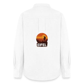 Eifel T-Shirt Wanderlust Nature Mountains Outdoor Adventure - Women's Oxford Shirt - white - Back - AI Model Female 172 light (172cm)