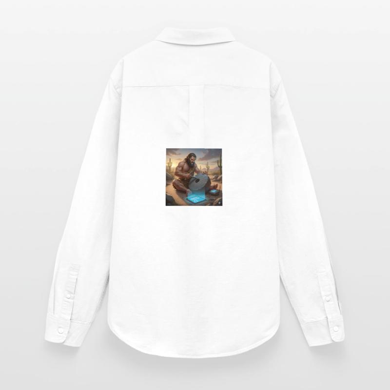 Caveman Tech Support – Das erste Tutorial Frauen Oxford Hemd