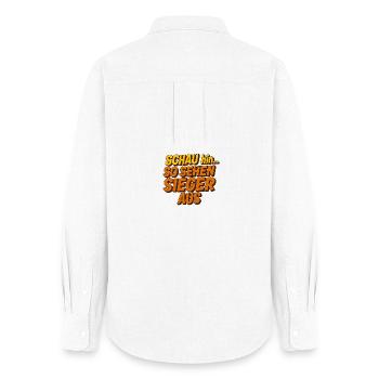 Take a look... This is what winners look like. Sports Competition - Women's Oxford Shirt - white - Back - AI Model Female 172 light (172cm)