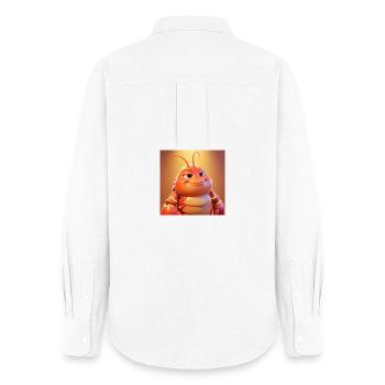 test - Women's Oxford Shirt - white - Back - AI Model Female 172 light (172cm)
