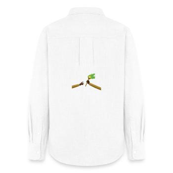 Congo - Passation de Flamme Zaïre - Chemise Oxford Femme - blanc - Dos - AI Model Female 172 light (172cm)