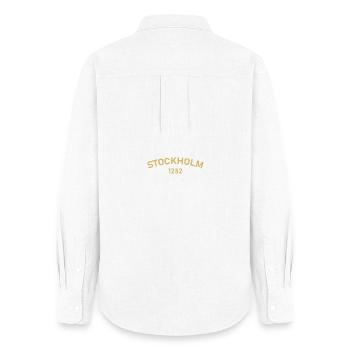Stockholm 1252 - Chemise Oxford Femme - blanc - Dos - AI Model Female 172 light (172cm)