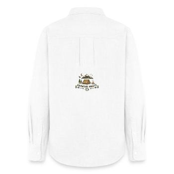 Adventure awaits - Frauen Oxford Hemd - Weiß - Hinten - AI Model Female 172 light (172cm)