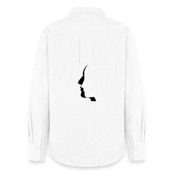 On broken hearts and lost love - Women's Oxford Shirt - white - Back - AI Model Female 172 light (172cm)