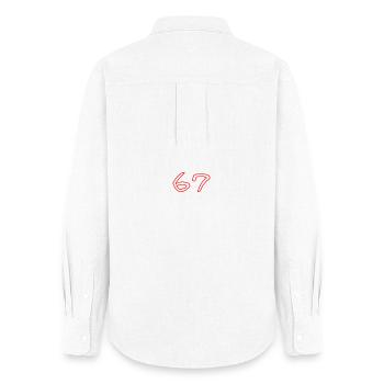 67 - Chemise Oxford Femme - blanc - Dos - AI Model Female 172 light (172cm)