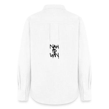 NAH ID WİN - Women's Oxford Shirt - white - Back - AI Model Female 172 light (172cm)
