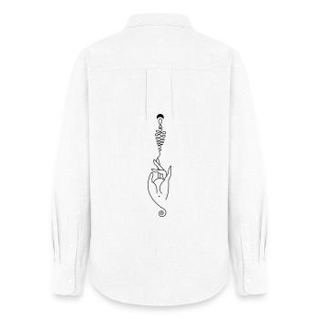 Creative Energy – Spiritual Creativity - Women's Oxford Shirt - white - Back - AI Model Female 172 light (172cm)