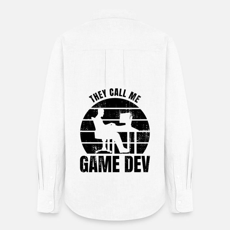 Game Developer - Frauen Oxford Hemd - Weiß