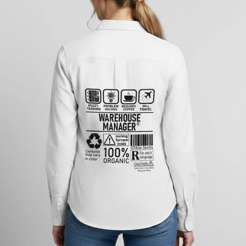 Warehouse Manager multi tasking problem solving Women's Oxford Shirt
