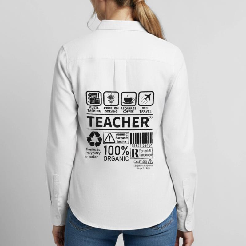 Teacher multi tasking problem solving requires Frauen Oxford Hemd