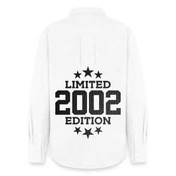 ÉDITION LIMITÉE 2002 24E ANNIVERSAIRE - Chemise Oxford Femme - blanc - Dos - AI Model Female 172 light (172cm)