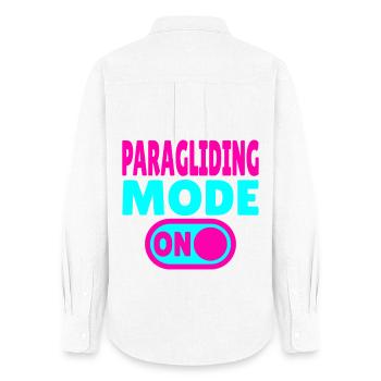 Paragliding Mode ON – Paragliding Freedom - Women's Oxford Shirt - white - Back - AI Model Female 172 light (172cm)