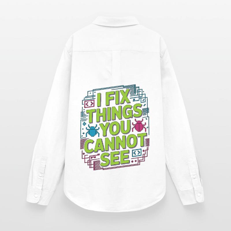 Game Developer I Fix Things Software Developer Women's Oxford Shirt
