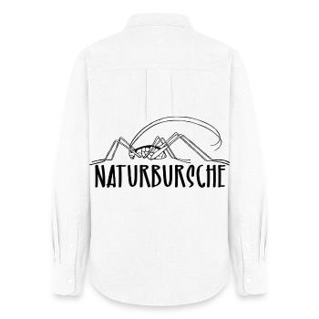 Outdoorsman - Women's Oxford Shirt - white - Back - AI Model Female 172 light (172cm)
