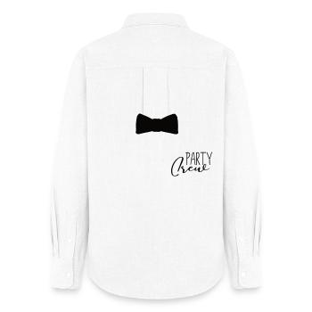 Party Crew – Team Outfit für Feiern - Frauen Oxford Hemd - Weiß - Hinten - AI Model Female 172 light (172cm)