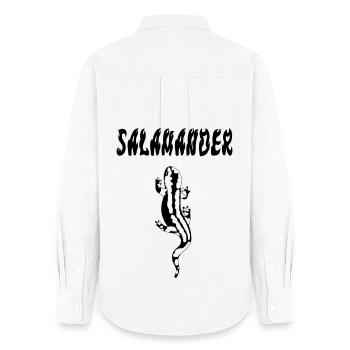 Black Salamander - Women's Oxford Shirt - white - Back - AI Model Female 172 light (172cm)