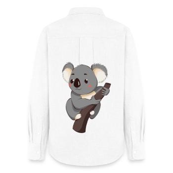 Koala - Chemise Oxford Femme - blanc - Dos - AI Model Female 172 light (172cm)