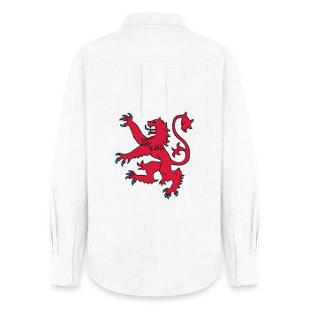 Scottish Lion - Women's Oxford Shirt - white - Back - AI Model Female 172 light (172cm)