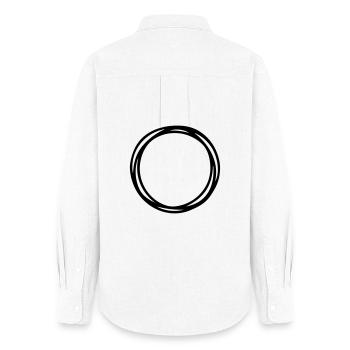 Circles and circles - Women's Oxford Shirt - white - Back - AI Model Female 172 light (172cm)