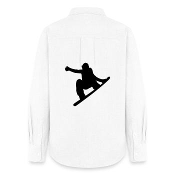 Snowboard - Chemise Oxford Femme - blanc - Dos - AI Model Female 172 light (172cm)