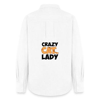 Cats Cat Lover Cat Lover Pet Cat Hangover - Women's Oxford Shirt - white - Back - AI Model Female 172 light (172cm)