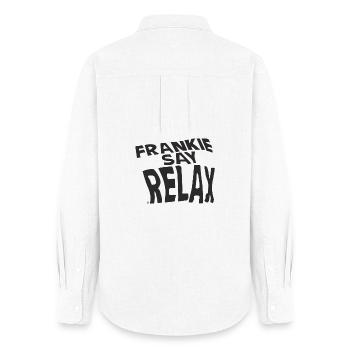 Frankie Say Relax - Chemise Oxford Femme - blanc - Dos - AI Model Female 172 light (172cm)