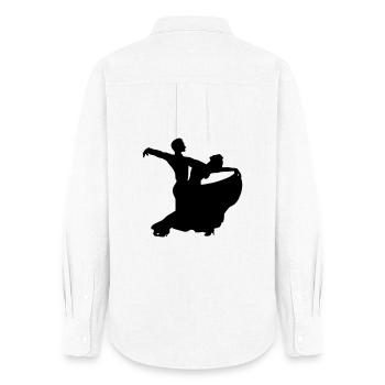 Ballroom Dancing - Women's Oxford Shirt - white - Back - AI Model Female 172 light (172cm)