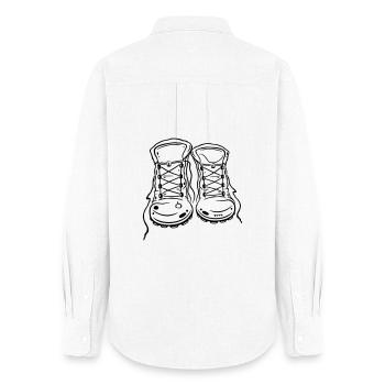 Bottes de randonnée - Chemise Oxford Femme - blanc - Dos - AI Model Female 172 light (172cm)