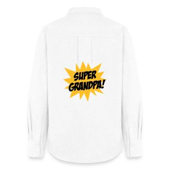 Super Grandpa ! - Chemise Oxford Femme - blanc - Dos - AI Model Female 172 light (172cm)