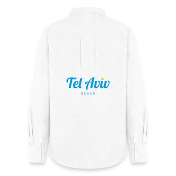 TEL AVIV - Chemise Oxford Femme - blanc - Dos - AI Model Female 172 light (172cm)