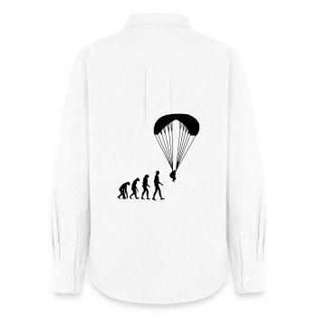 Parapente Parapentiste Sport Extrême Parachutisme - Chemise Oxford Femme - blanc - Dos - AI Model Female 172 light (172cm)