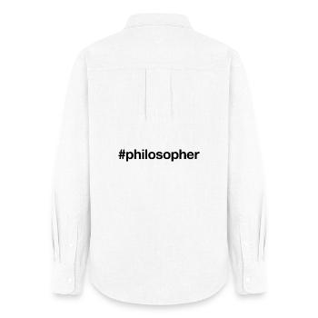 PHILOSOPHE - Chemise Oxford Femme - blanc - Dos - AI Model Female 172 light (172cm)