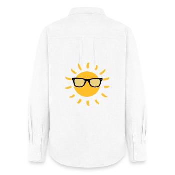 Summer / Sonne / Eté / Holidays / Sun / Soleil - Women's Oxford Shirt - white - Back - AI Model Female 172 light (172cm)